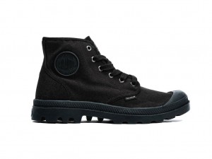 Men Palladium Pampa Hi Boots Black / Black | DYCP-69235